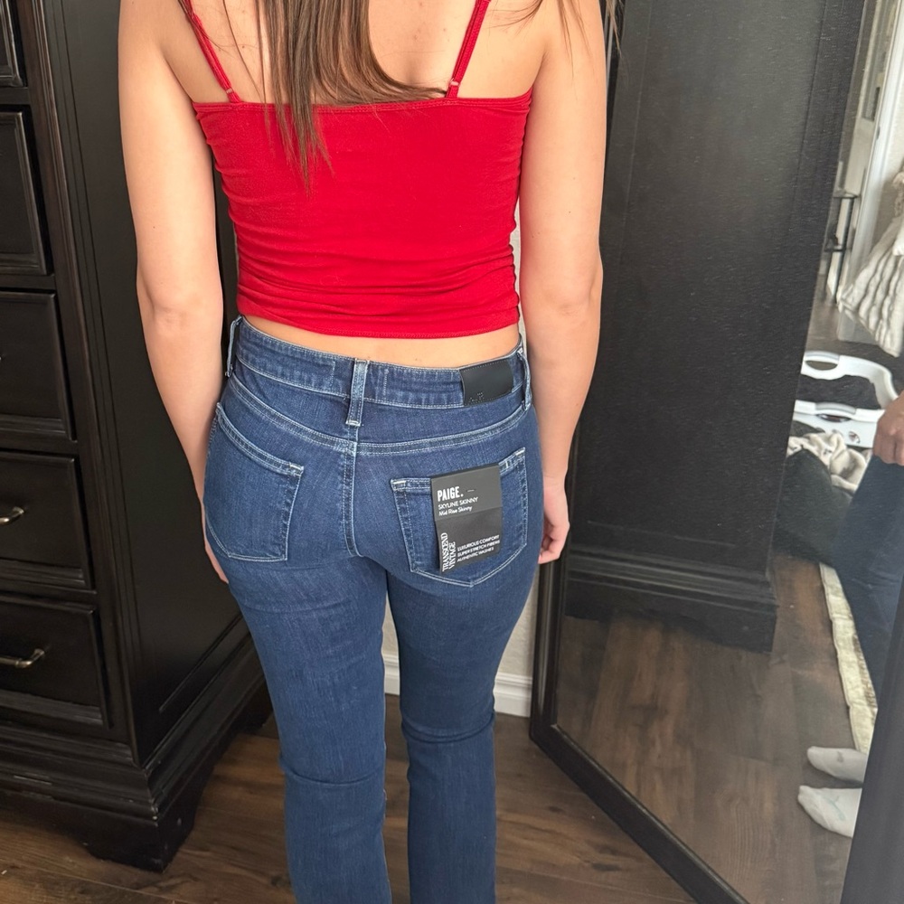 PAIGE Blue Skinny Jeans